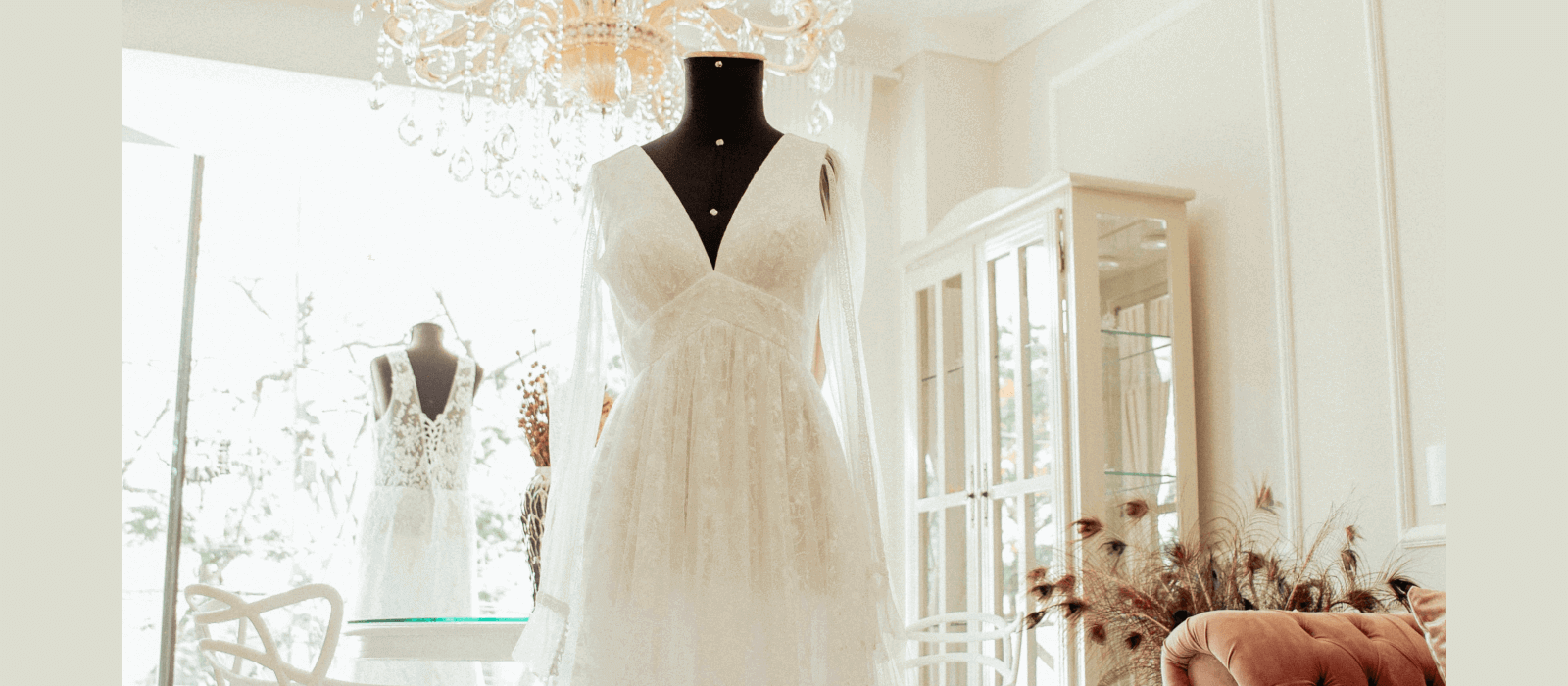 A photo of a wedding dress