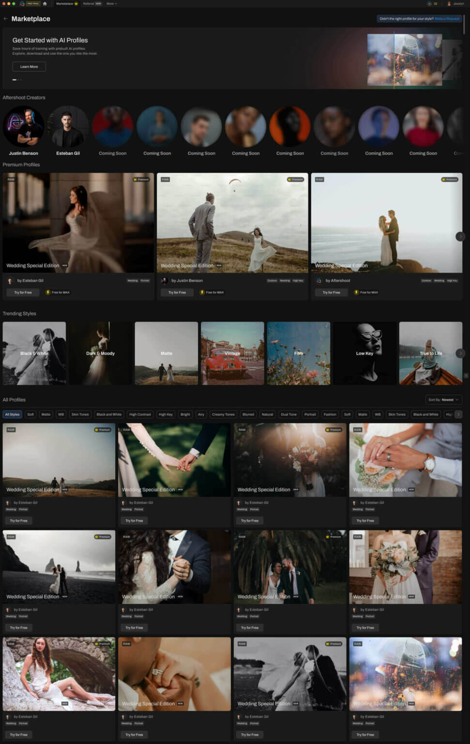 Aftershoot marketplace sneakpeek