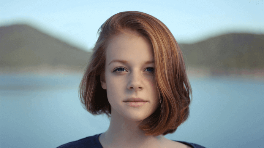 Soft light in a portrait photograph