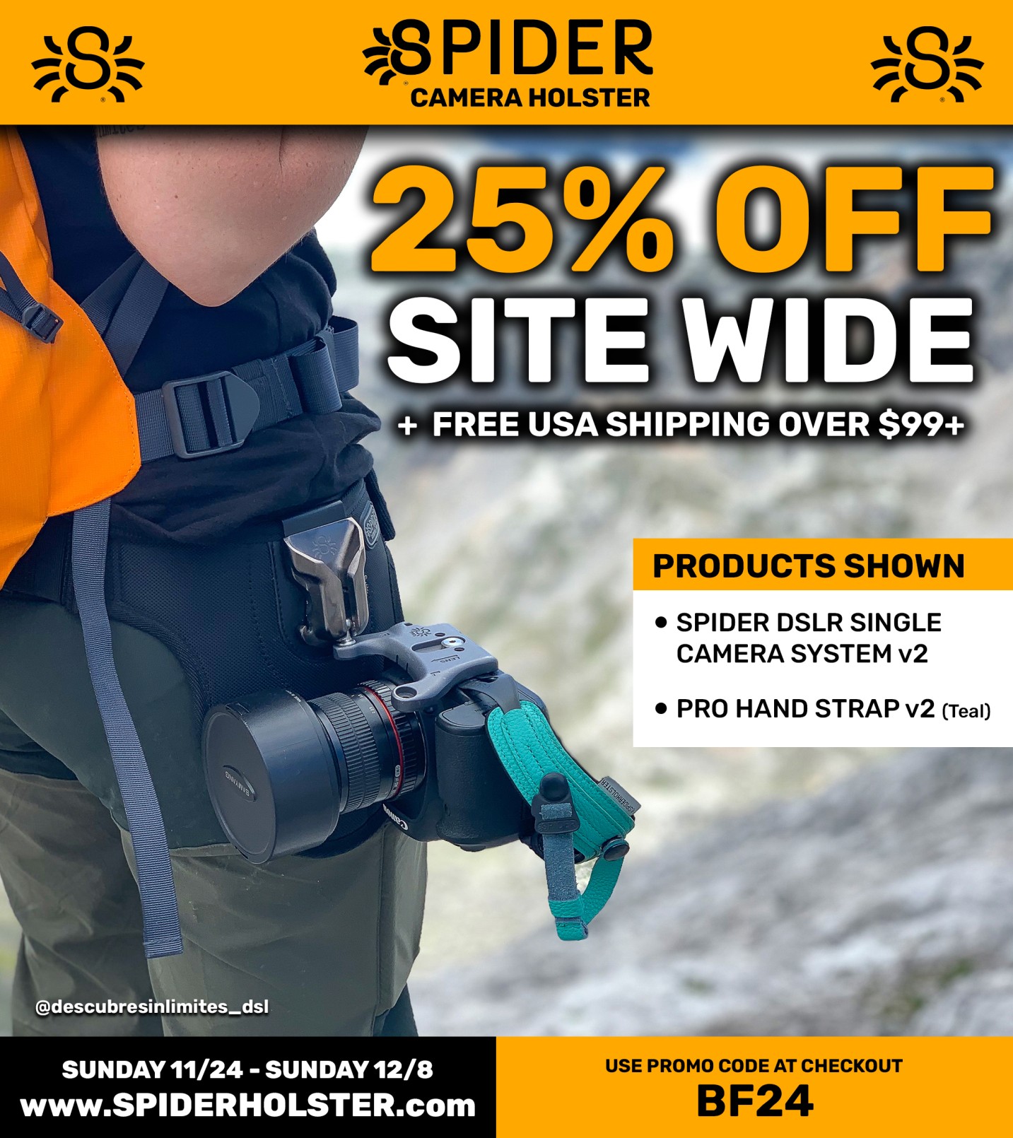 Best Black Friday Deals For Photographers 2024 Spider holster: black friday deal