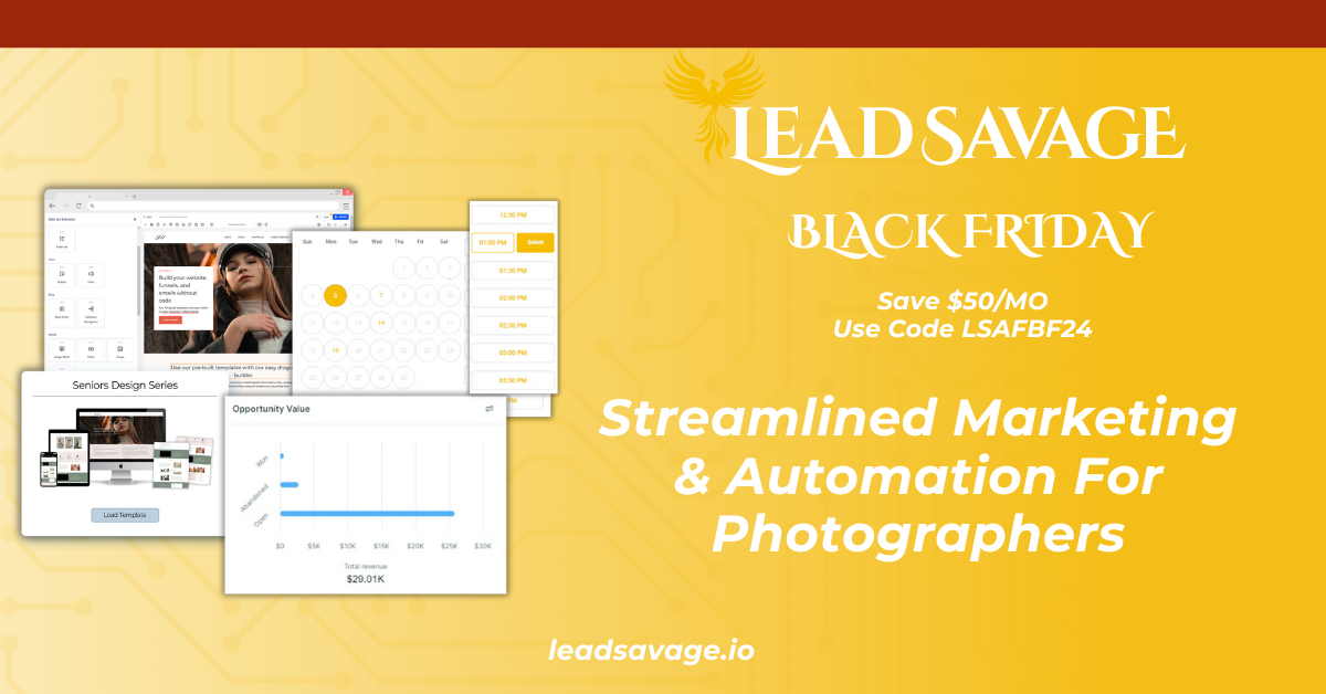 Best Black Friday Deals For Photographers 2024 Black Friday Deal - Lead savage