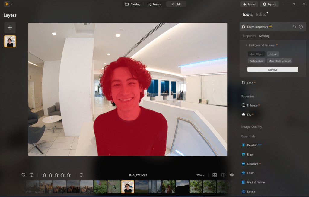 Skylum luminar neo editing software product screen
