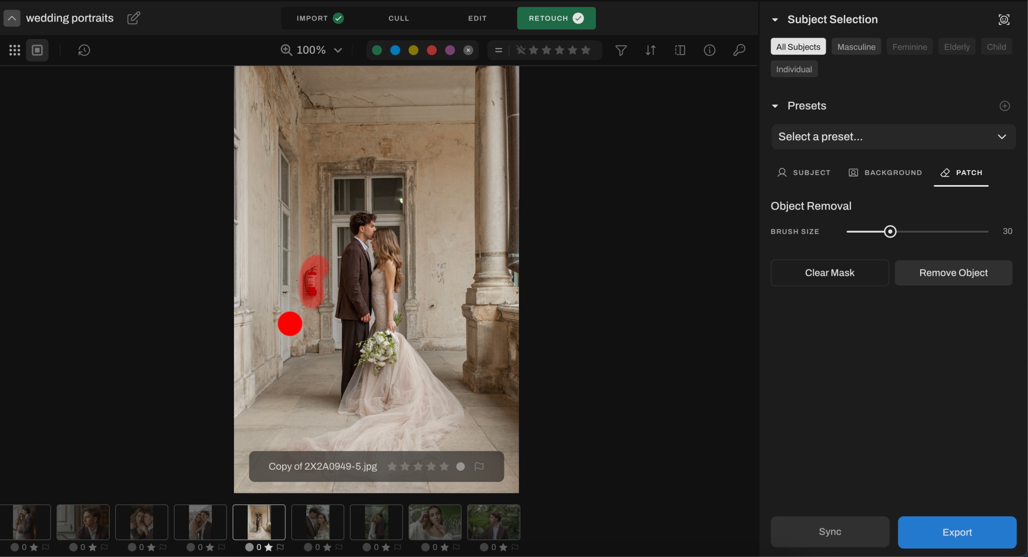 The Pro Guide to Wedding Retouching remove objects from your photos