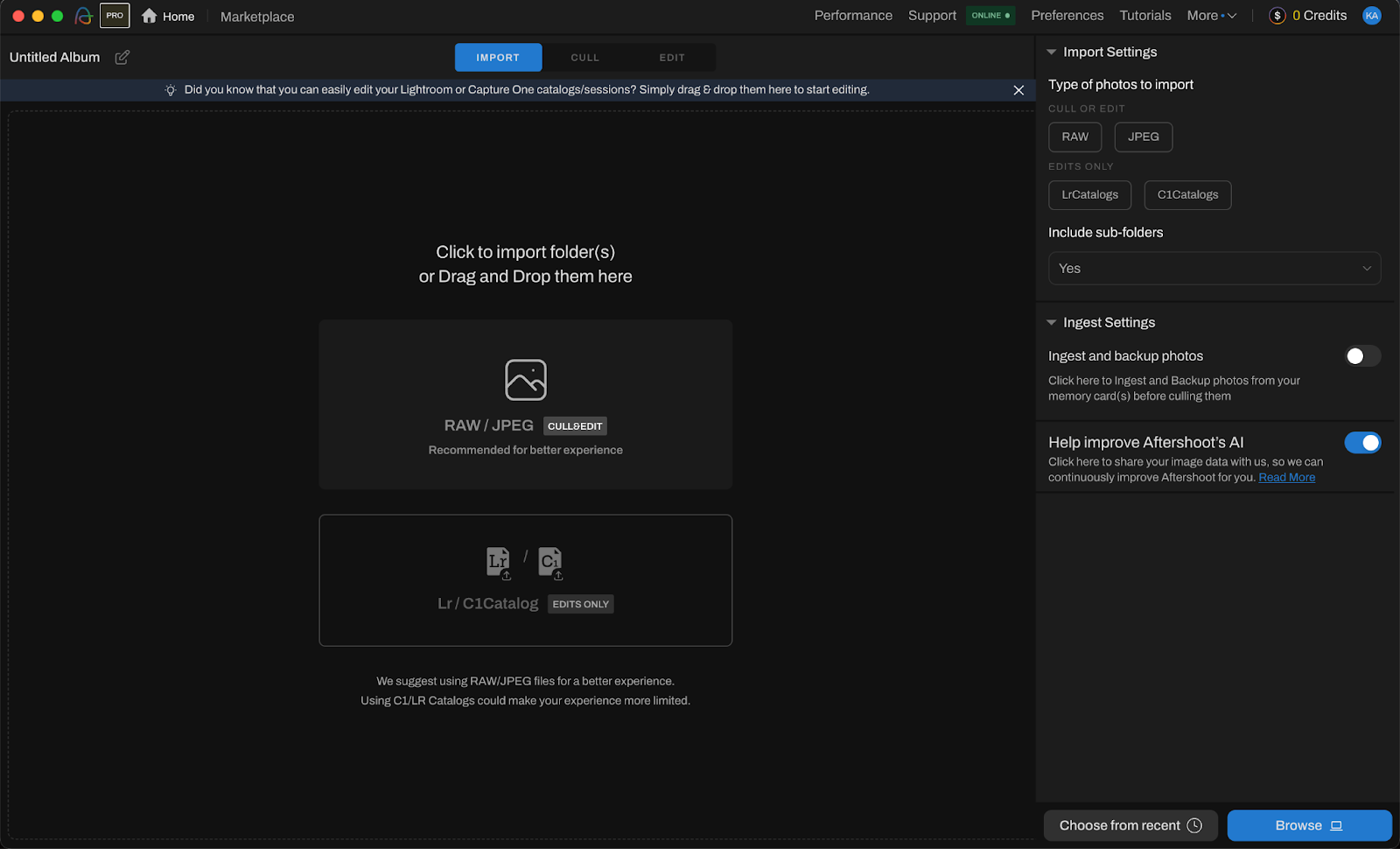 AI Masking in Photo Editing: Which Tool Should Photographers Use? import photos in Aftershoot