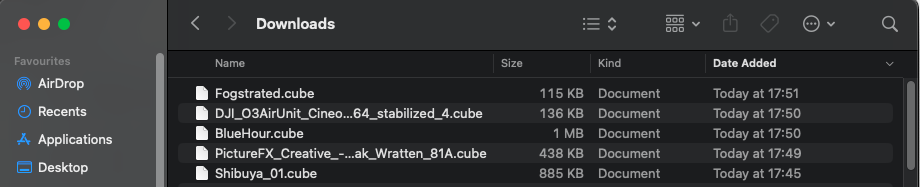 Understanding LUTs: A Complete Guide for Photographers example of LUT file extensions