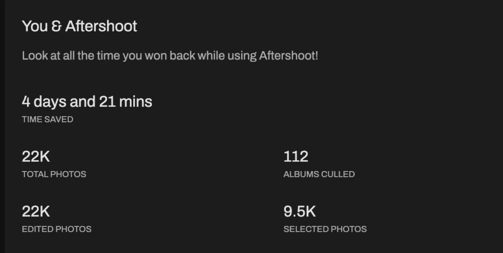 Aftershoot wedding culling