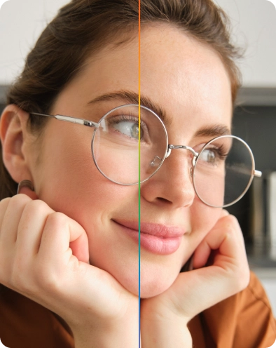 Remove Glare from Glasses