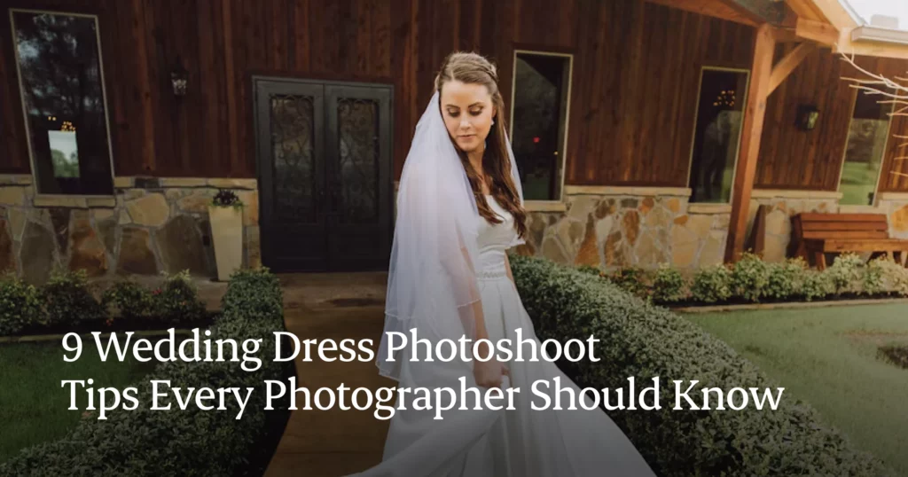 wedding dress photography tips