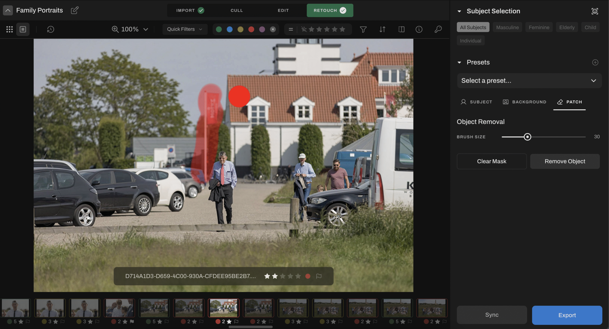 Family Photo Retouching Made Easy: Save Hours with This AI Workflow remove objects