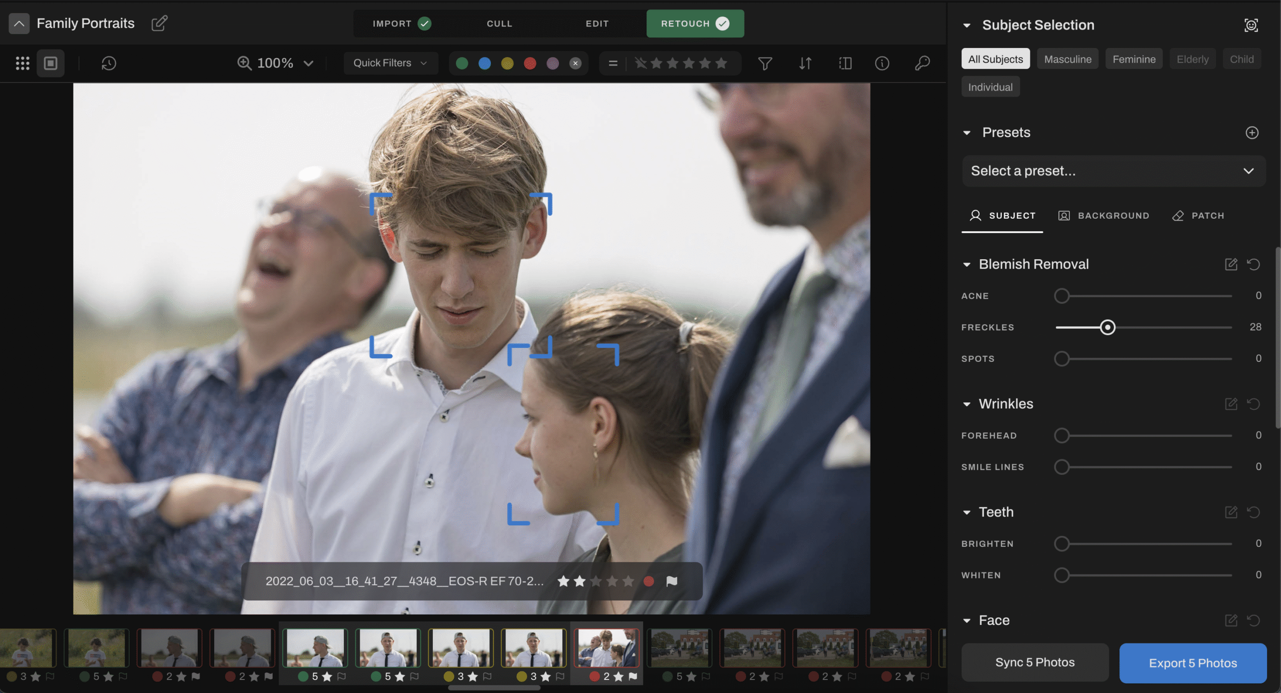 Family Photo Retouching Made Easy: Save Hours with This AI Workflow sync retouching settings