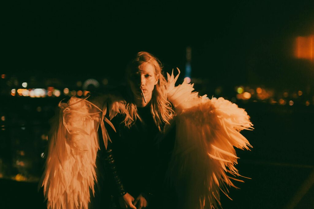 conceptual portraits with post-processing adjustments