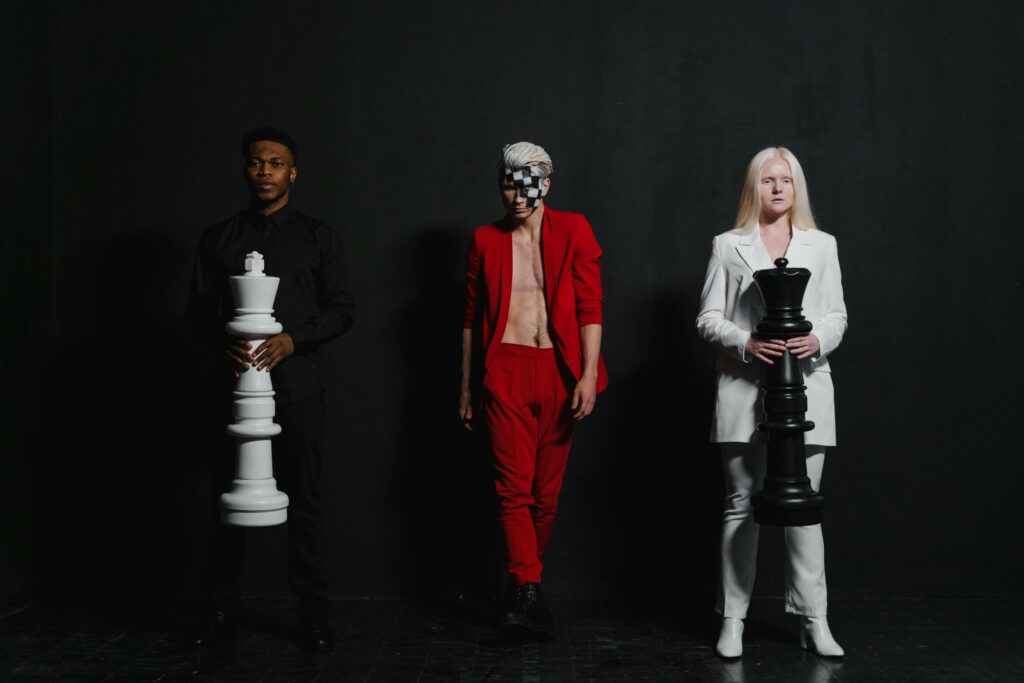 Empty room setting for conceptual portrait photoshoot