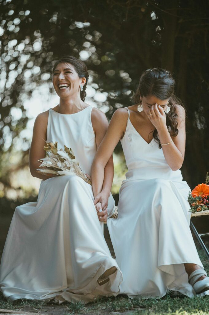 candid bridal portrait