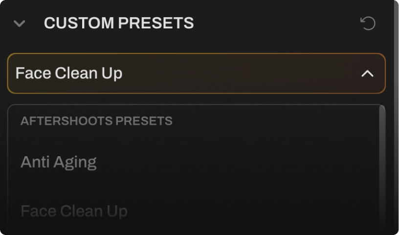 custom presets face clean up