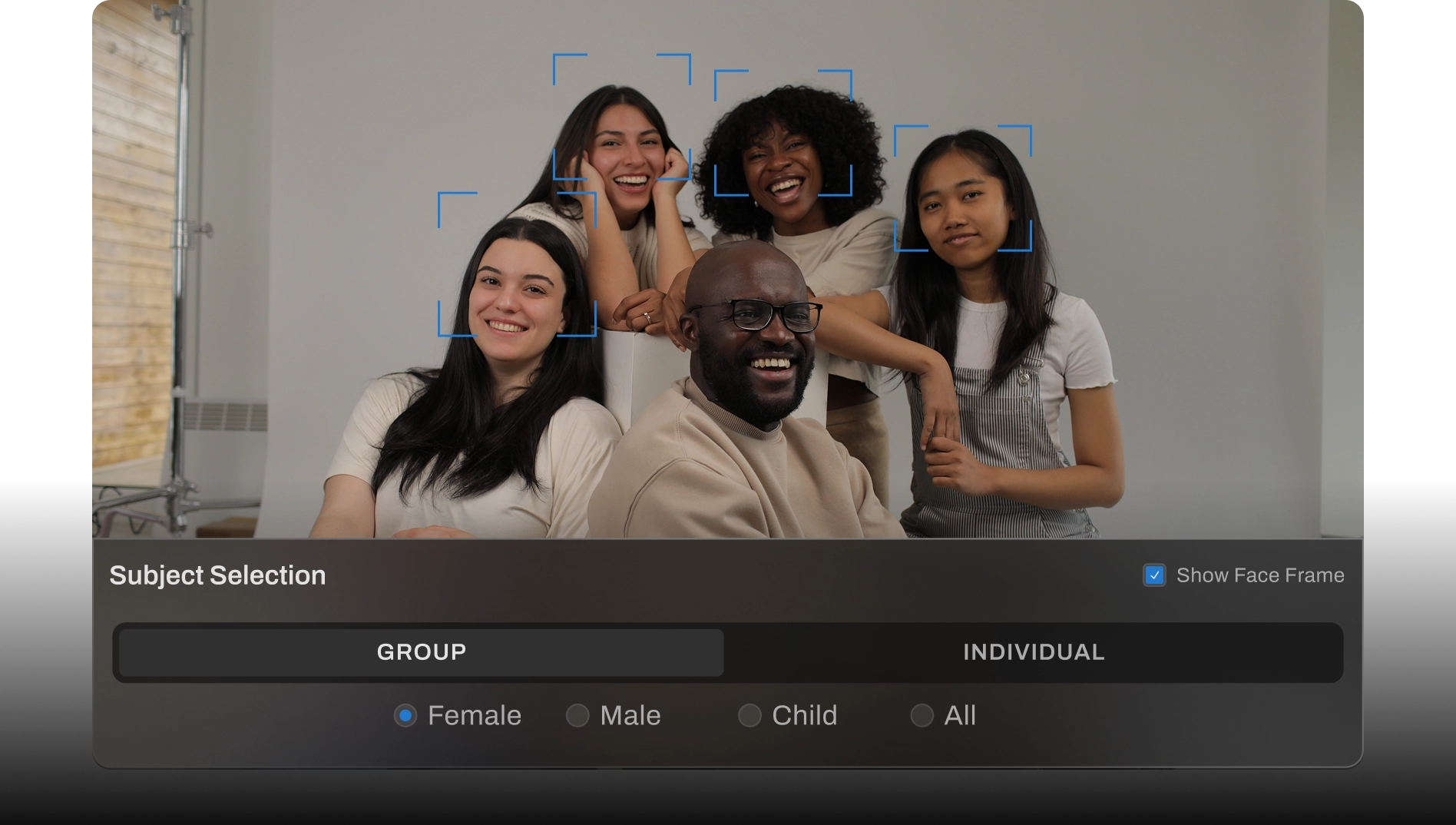 retouching subject detection aftershoot visual