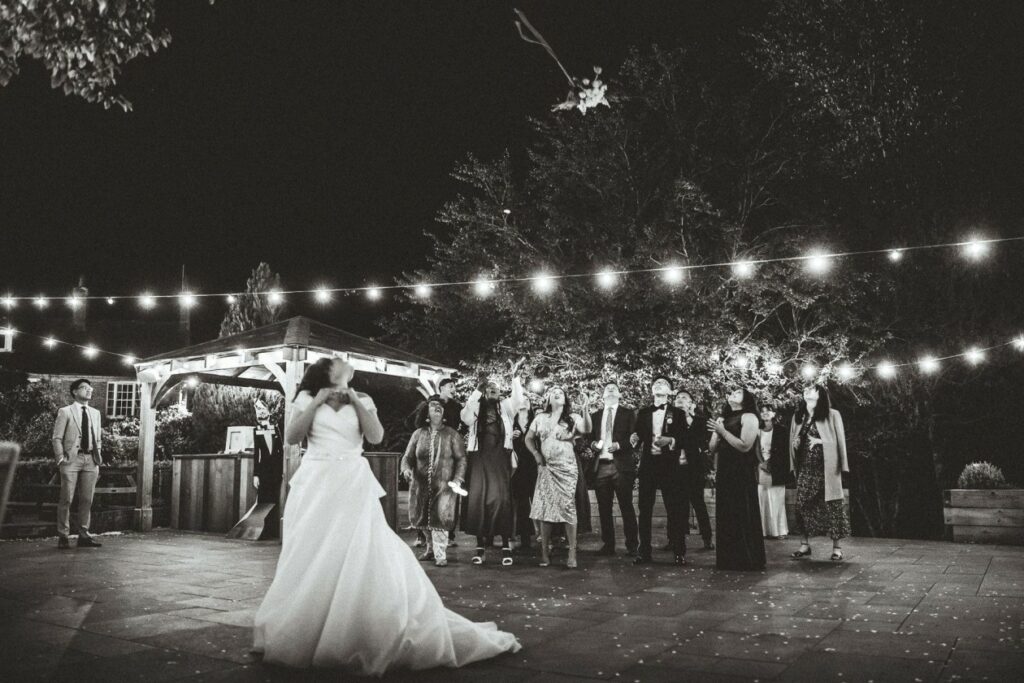 black and white documentary wedding photography