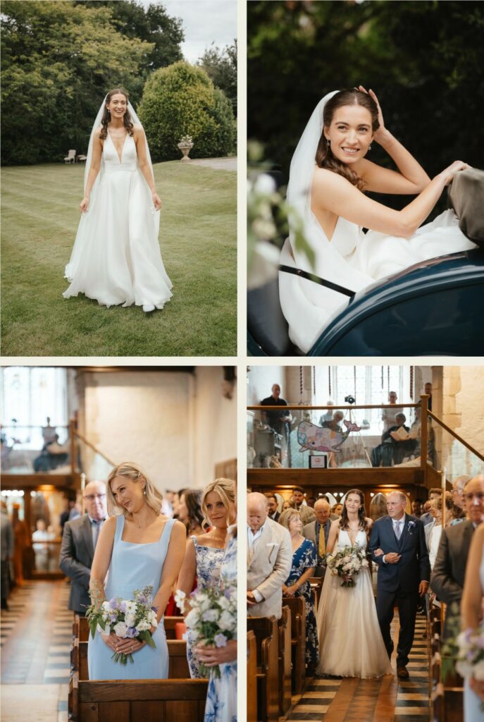 Documentary wedding photo shot collage