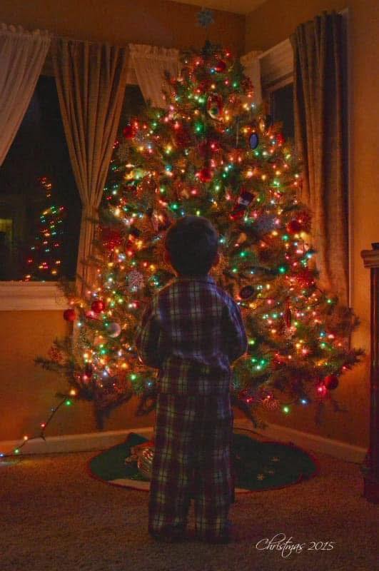 Vintage Christmas film look