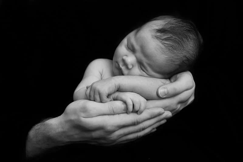 butterfly lighting for newborn photography